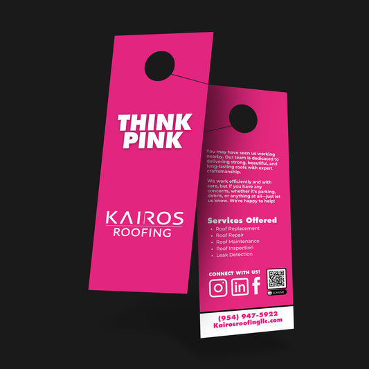 DOOR HANGERS - THINK PINK (KR)